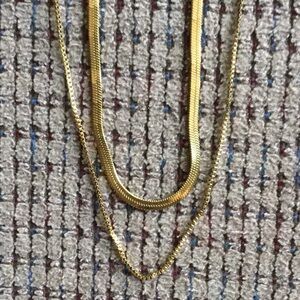 Source Unknown Gold-Toned Minimalist Necklace